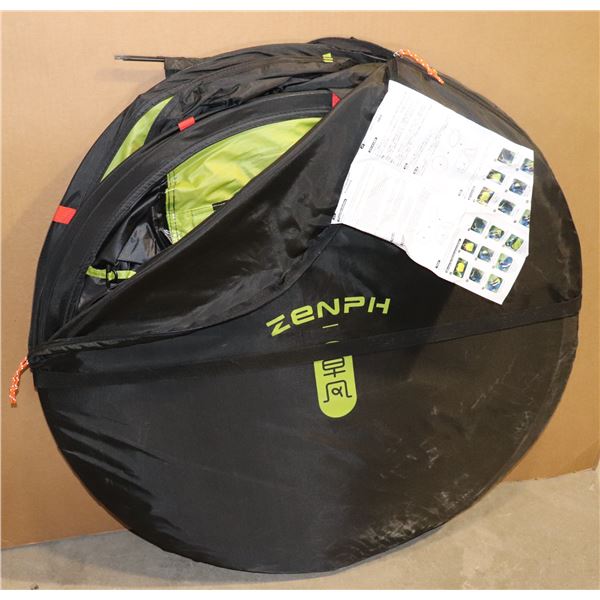 ZENPH CAMPING TENT, APPEARS TO HAVE SOME DAMAGE