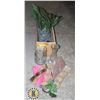 Image 1 : BOX OF ASSORTED CRAFTING SUPPLIES