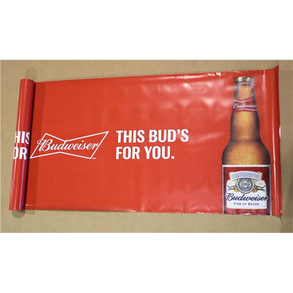 LOT OF BUDWEISER BANNER