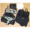 Image 1 : (X3) 2XL SWIMSUITS (TOP&BOTTOM) W/ FLOWY CARDIGAN