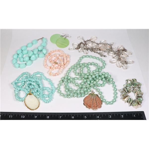 LOT OF ASSORTED BEADED JEWELRY