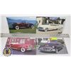 Image 1 : 2)  LOT OF 4 PHOTOS OF VINTAGE CARS, 11" X 7".