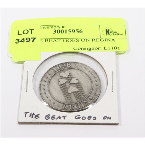 1998 THE BEAT GOES ON REGINA TOKEN