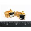 GOLD TONE CUFF LINKS