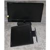 Image 1 : BUNDLE OF 2 MONITORS MISSING POWER CABLE