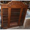 Image 1 : VINTAGE WOOD DISPLAY CABINET (NO BASE)