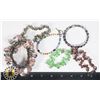 Image 1 : LOT OF SHIMMER BEADED BRACELETS