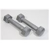 Image 1 : LOT OF TWO 3LB (EACH) DUMBBELLS