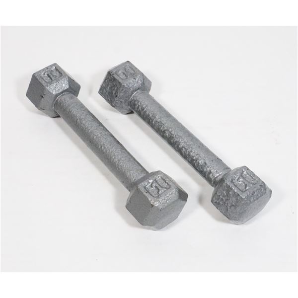 LOT OF TWO 1LB (EACH) DUMBBELLS