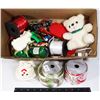 Image 2 : BOX OF ASSORTED CRAFTING SUPPLIES, RIBBON, ECT