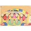 Image 6 : 1968 Wood Pinball Machine Playing Field "Domino"