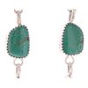 Image 3 : Navajo Cerrillos Turquoise Dangle Earring Set