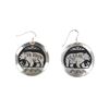 Image 1 : Navajo T&R Singer Sterling Silver Bear Earrings