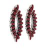 Image 4 : Navajo Tom Billy Branch Coral Sterling Earring Set
