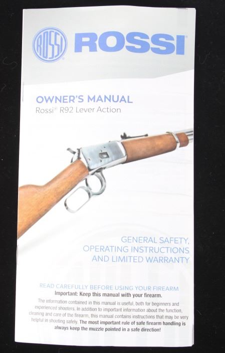 Rossi R92 .44 MAG Large Loop Lever Action Rifle