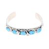 Image 10 : Zuni Effie C. Snake Coral & Turquoise Bracelet