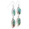 Image 4 : H. Tsosie (Navajo Dine) Royston Turquoise Earrings