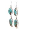 Image 5 : H. Tsosie (Navajo Dine) Royston Turquoise Earrings