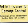 Image 7 : Montana Game, Fish, & Parks Bear Trap Sign