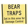 Image 9 : Montana Game, Fish, & Parks Bear Trap Sign