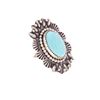 Image 8 : R. Sam (Navajo Dine) Cripple Creek Turquoise Ring