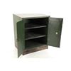 Image 8 : Early To Mid 1900s Green Metal Locking Safe Box