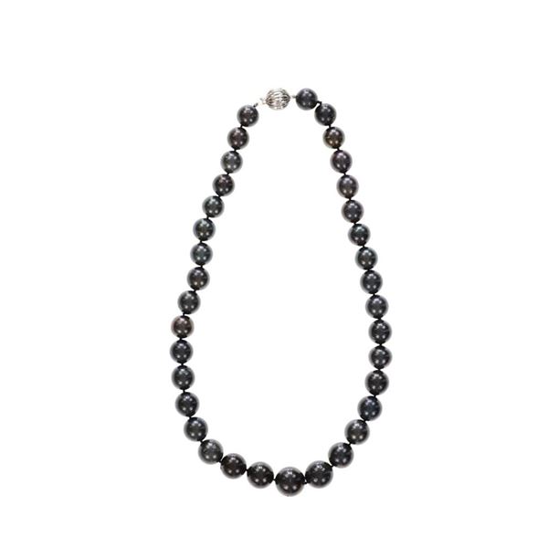 Scarce Black Tahitian Pearl 14K Necklace
