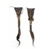 Image 1 : 19th C. Navajo Quilled Parfleche Rattles (2)