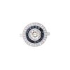 Image 1 : Opulent Sapphire VS2 Diamond & Platinum Ring