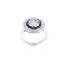 Image 2 : Opulent Sapphire VS2 Diamond & Platinum Ring