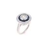 Image 5 : Opulent Sapphire VS2 Diamond & Platinum Ring