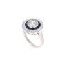 Image 7 : Opulent Sapphire VS2 Diamond & Platinum Ring