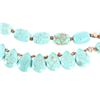 Image 11 : Triple Strand Turquoise Sterling Silver Necklace