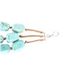Image 12 : Triple Strand Turquoise Sterling Silver Necklace