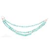 Image 2 : Triple Strand Turquoise Sterling Silver Necklace