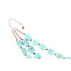 Image 3 : Triple Strand Turquoise Sterling Silver Necklace