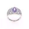 Image 1 : Art Deco Sapphire Diamond & Platinum Ring