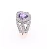 Image 3 : Art Deco Sapphire Diamond & Platinum Ring