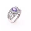Image 4 : Art Deco Sapphire Diamond & Platinum Ring