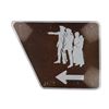 Image 1 : Large Lewis & Clark Trail Reflective Road Sign MT