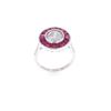 Image 2 : 2.54ct Ruby VS Diamond & 18k White Gold Ring