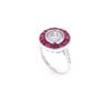 Image 3 : 2.54ct Ruby VS Diamond & 18k White Gold Ring