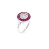 Image 8 : 2.54ct Ruby VS Diamond & 18k White Gold Ring