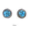 Image 2 : Navajo Silver Red Mountain Turquoise Button Covers