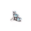 Image 8 : Navajo R Sam Nevada Blue Turquoise & Sterling Ring