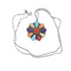 Image 6 : Navajo Joe Tom Sterling Silver Multistone Necklace