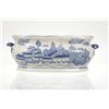 Image 10 : Blue & White Chinoiserie Porcelain Foot Bath Basin