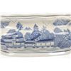 Image 13 : Blue & White Chinoiserie Porcelain Foot Bath Basin