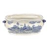 Blue & White Chinoiserie Porcelain Foot Bath Basin