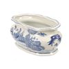 Image 8 : Blue & White Chinoiserie Porcelain Foot Bath Basin